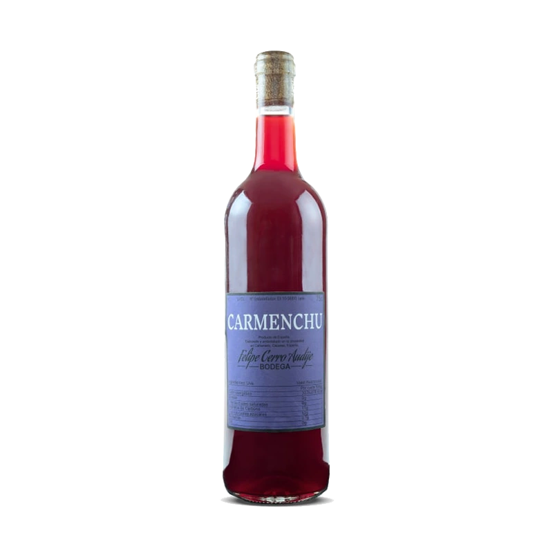 Foto de botella de vino rojo.